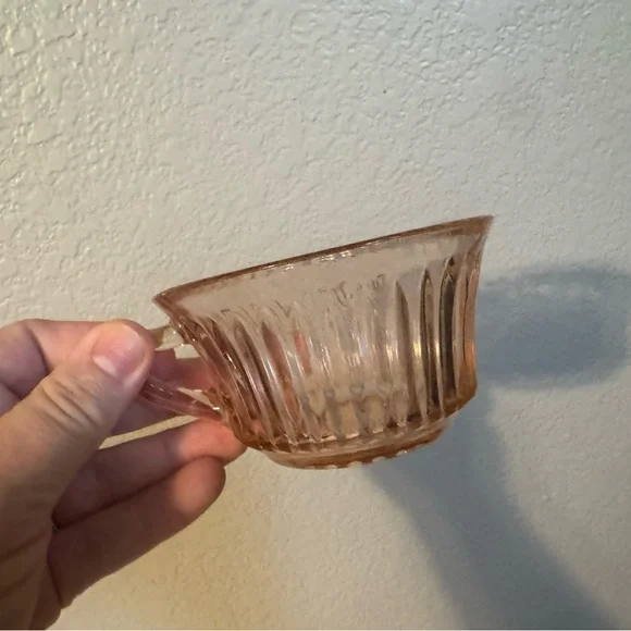 Queen Mary Depression
Glass Teacup and Saucer Set - Picture 9 of 9